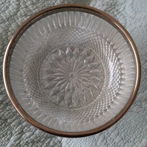 Vintage Cut Crystal Serving Bowl